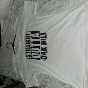 White T with black letters